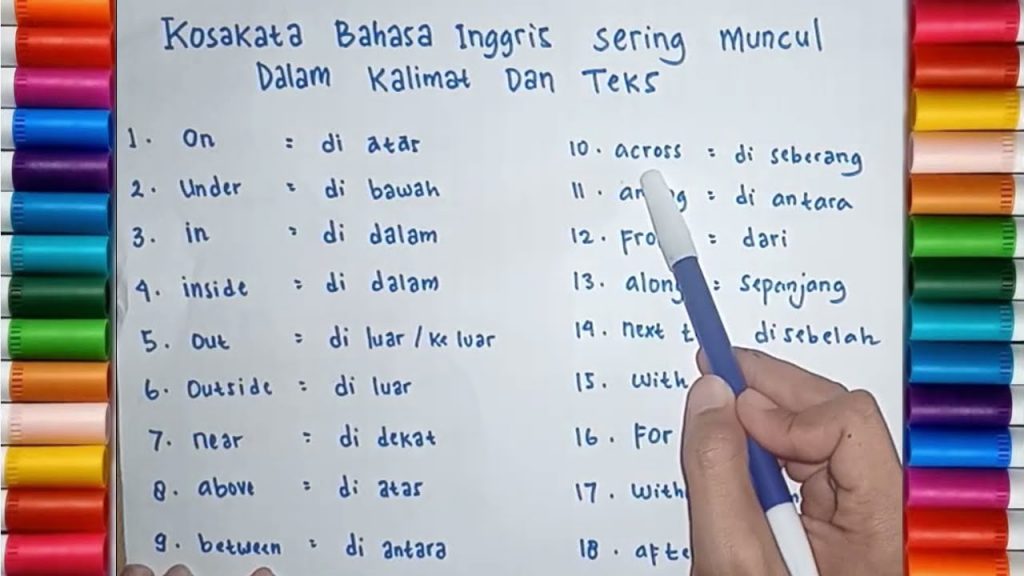 Kosa Kata tips belajar bahasa inggris